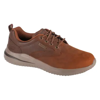 Hnědé kožené pánské tenisky Skechers Delson 3.0 - Glavine 210661-CDB