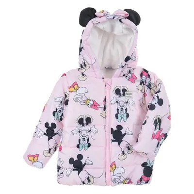 TEPLÁ ZIMNÍ BUNDA DISNEY MINNIE MOUSE - SVĚTLE RŮŽOVÁ