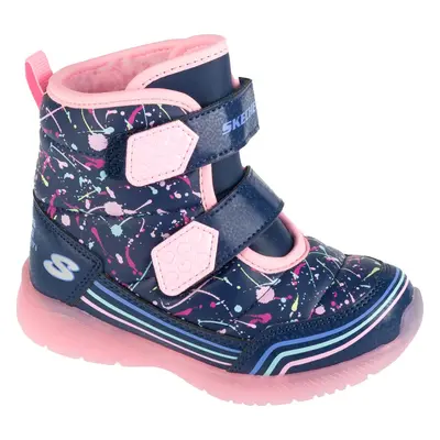 Tmavě modré dívčí sněhule Skechers Illumi-Brights - Power Paint 302653N-NVMT