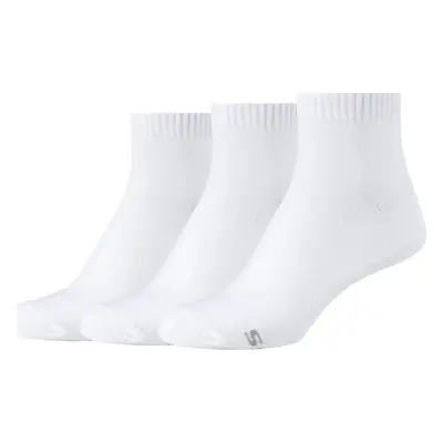 BÍLÝ SET PONOŽEK SKECHERS 3PPK WM CASUAL QUARTER SOCKS SK42005-1000