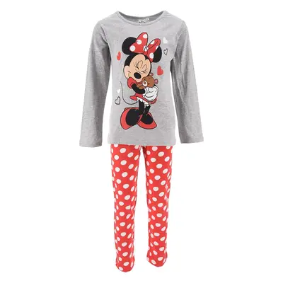 ŠEDO-ČERVENÉ DÍVČÍ PYŽAMO DISNEY MINNIE MOUSE