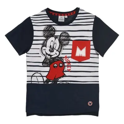 MICKEY MOUSE CHLAPECKÉ MODRÉ PRUHOVANÉ TRIČKO