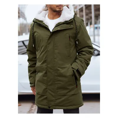 Khaki teplá pánská parka TX4606