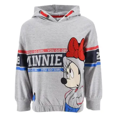 BAVLNĚNÁ ŠEDÁ DÍVČÍ MIKINA MINNIE MOUSE