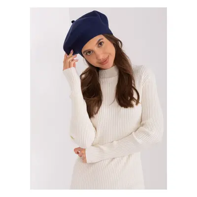 TMAVĚ MODRÝ STYLOVÝ BARET AT-CZ-231305.85P-DARK BLUE