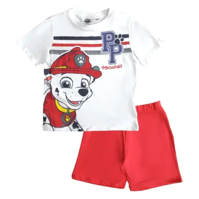 PAW PATROL MARSHALL ČERVENO-BÍLÉ CHLAPECKÉ PYŽAMO