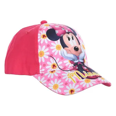 Tmavě růžová kšiltovka s potiskem Minnie Mouse