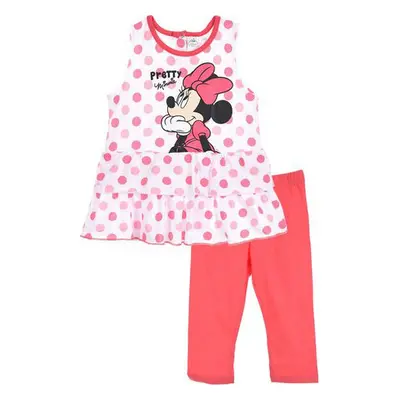 DISNEY MINNIE MOUSE DÍVČÍ RŮŽOVÝ SET HALENKA+LEGÍNY