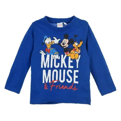 MODRÉ TRIČKO MICKEY MOUSE DISNEY S DLOUHÝM RUKÁVEM