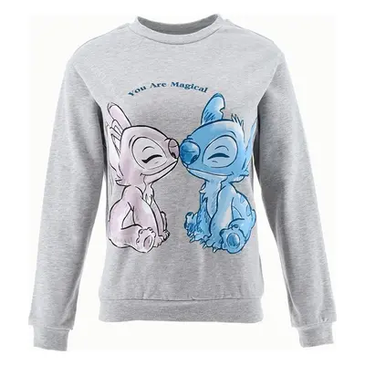 Světle šedá dámská mikina Disney - Stitch