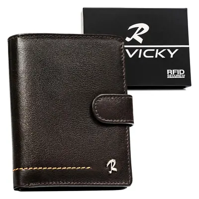 Tmavě hnědá pánská peněženka s RFID ochranou Rovicky L233 N890L-CMC