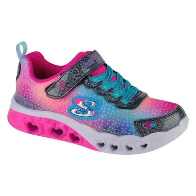 Barevné dívčí svítící tenisky Skechers Flutter Heart Lights 302315L-NVMT