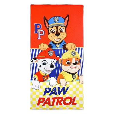 Paw Patrol Chase Marshall Rubble červená osuška