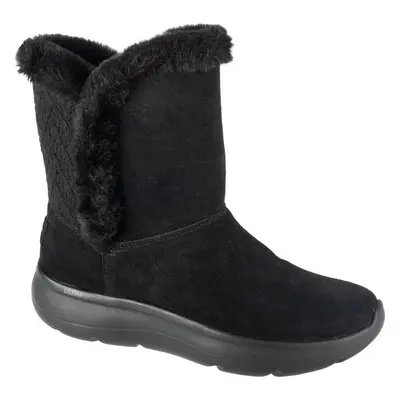 Černé dámské kozačky Skechers On-The-GO Encore - Snow Flurry 144870-BBK