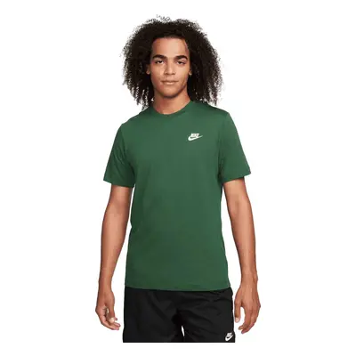 Tmavě zelené pánské tričko Nike Sportswear Club Tee AR4997-323