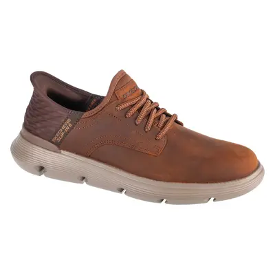 Hnědé pánské kožené tenisky Skechers Slip-Ins: Garza - Ervin 205046-CDB