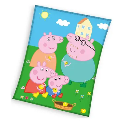 Dětská barevná fleecová deka Peppa Pig