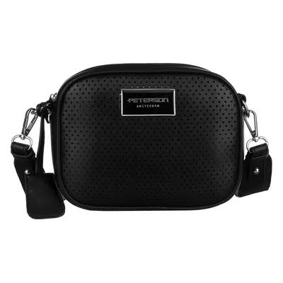 Peterson Černá dámská crossbody kabelka se širokým popruhem PTN TOR-ALE-6