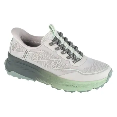 Šedo-zelené dámské trailové tenisky Skechers Slip-Ins: Switch Back - Mist 180157-GYGR