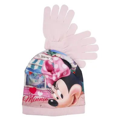 Minnie Mouse dívčí růžový set s celoplošným potiskem