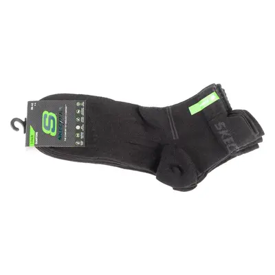 Černé ponožky Skechers 3PPK Bamboo Mesh Quarter Socks SK42056-9999