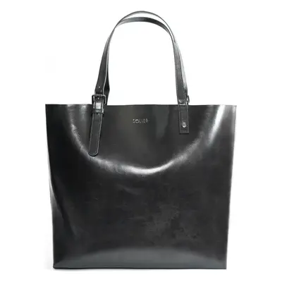 Černá dámská shopper kabelka TIVORA TORBA FL32 TIVORA BLACK 2011