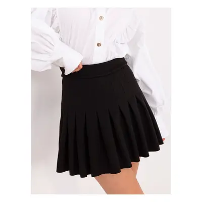 Černá dámská plisovaná mini sukně DHJ-SD-A8791.32-black