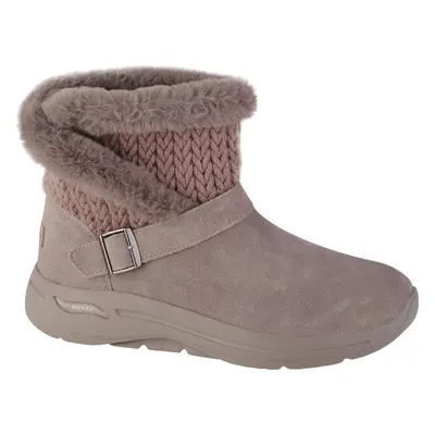 Béžové dámské boty Skechers Go Walk Arch Fit - True Embrace 144422-DKTP