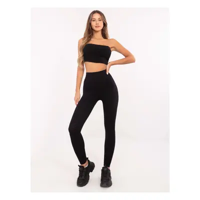 Černé dámské tvarující legíny s push-up efektem NM-LG-NOU009.39-black