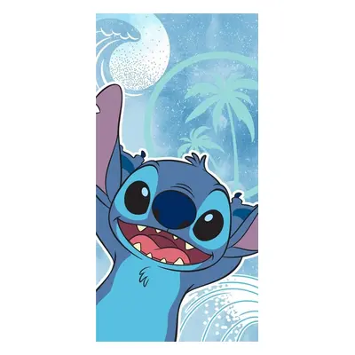 Světle modrá dětská osuška Lilo and Stitch