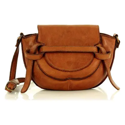 Marco Mazzini camel kožená crossbody kabelka v82a