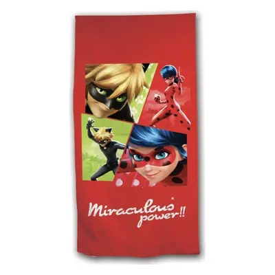 Červený dívčí ručník Miraculous Ladybug