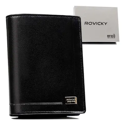 Rovicky Elegantní černá pánská peněženka s RFID L265 PC-027-BAR