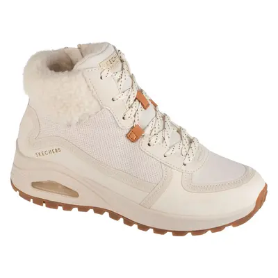 Smetanové dámské zimní kotníkové tenisky Skechers Uno Rugged - Fall Air 167992-NAT