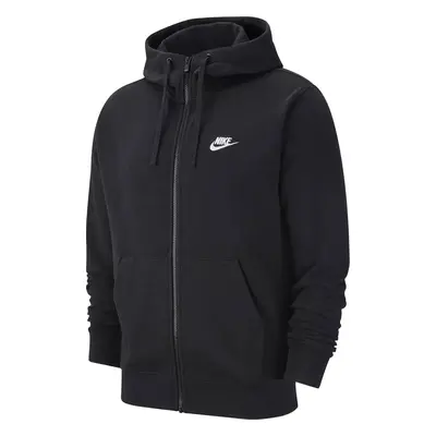 Černá pánská mikina na zip Nike Sportswear Club Hoodie BV2648-010