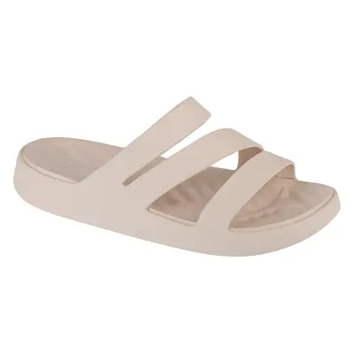 Světle béžové dámské nazouváky Crocs Getaway Strappy Sandal W 209587-160