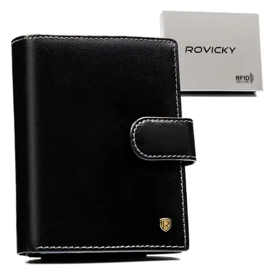 Rovicky Černá pánská elegantní peněženka s RFID L254 D1072L-RVT