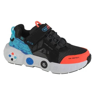 Černé chlapecké tenisky Skechers Gametronix 402260L-BKMT