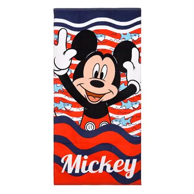 Mickey Mouse červená plážová osuška