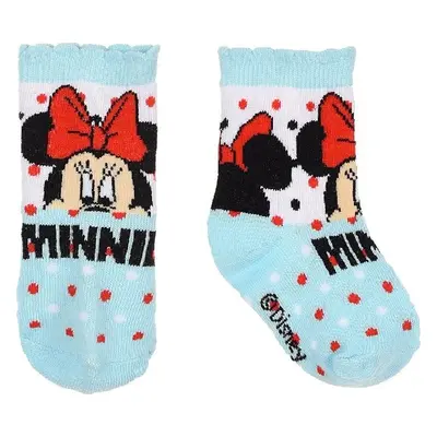 Disney Minnie Mouse- modré ponožky s puntíky