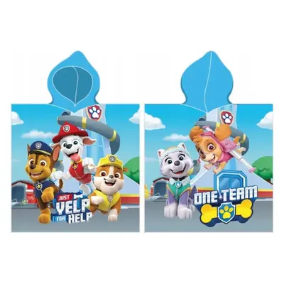 Modré plážové pončo Paw Patrol