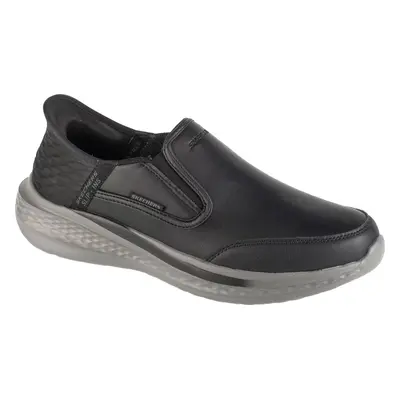 Černé pánské kožené tenisky Skechers Slip-Ins: Slade 205237-BLK