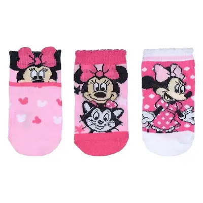 Dívčí set ponožek Minnie Mouse - růžová/bílá