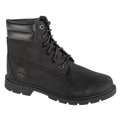 Černé dámské kožené kotníkové boty Timberland Linden Woods WP 6 Inch 1A156S