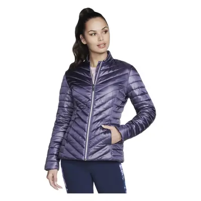 Fialová dámská bunda Skechers GO Shield Shine Jacket JA150-PRCC