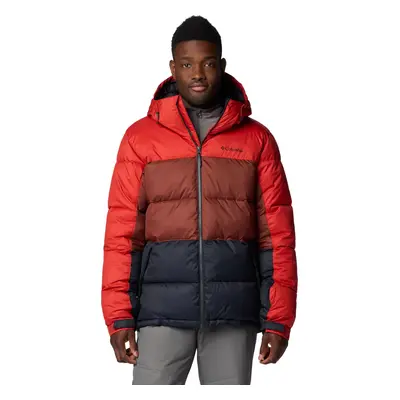 Červeno-hnědo-černé pánská zimní sportovní bunda Columbia Slope Style Jacket 2087401698