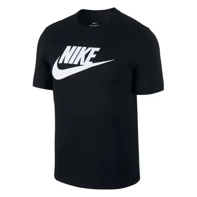 Černé pánské bavlněné tričko Nike NSW Icon Futura Tee AR5004-010