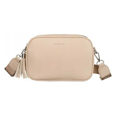 Peterson Béžová malá dvoukomorová crossbody kabelka PTN 8035