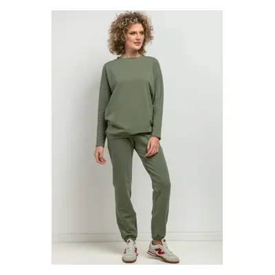 Dámská zelená basic mikina máma a dcera MMM39 - green Rozmiar: M/L