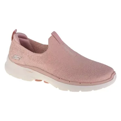 Pudrově růžové slip on tenisky Skechers Go Walk 6 124502-LTPK